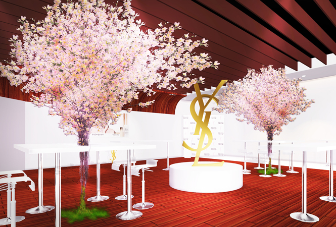 YSL Beautyが六本木ヒルズで２日間限定のお花見イベントを開催！