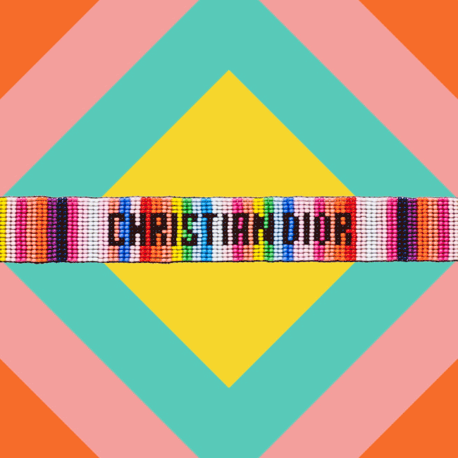Christian Dior 18クルーズライン　刺繍ロゴミサンガセット