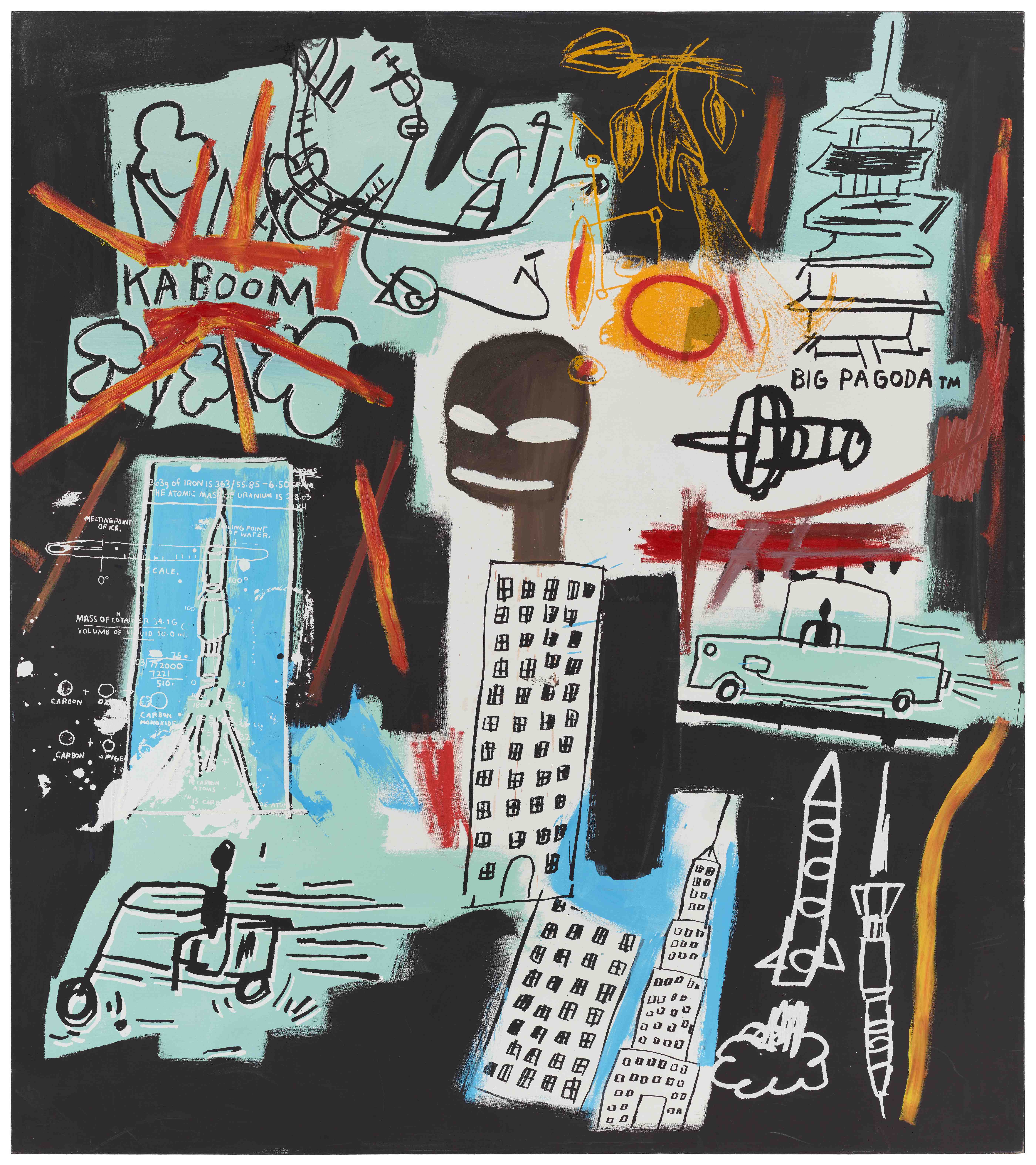 ジャン＝ミシェル・バスキア<br />
Carbon/Oxygen, 1984<br />
Hall Collection<br />
Artwork © Estate of Jean-Michel Basquiat.