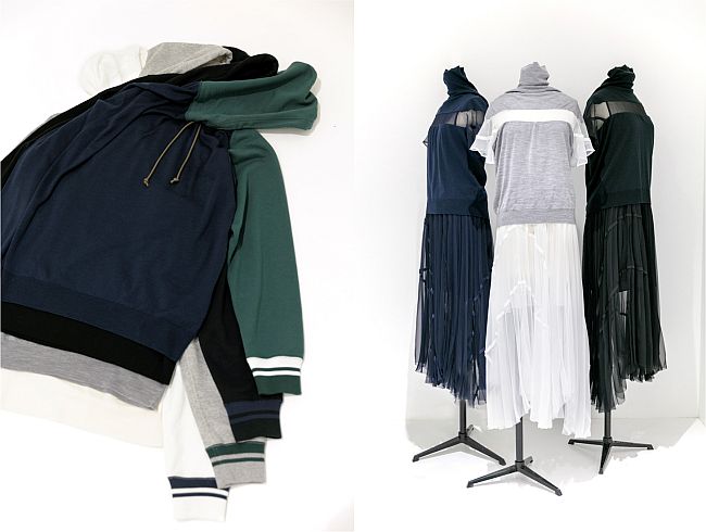 専用 sacai × John Smedley ハイブリッドニットプルオーバー Sacai 