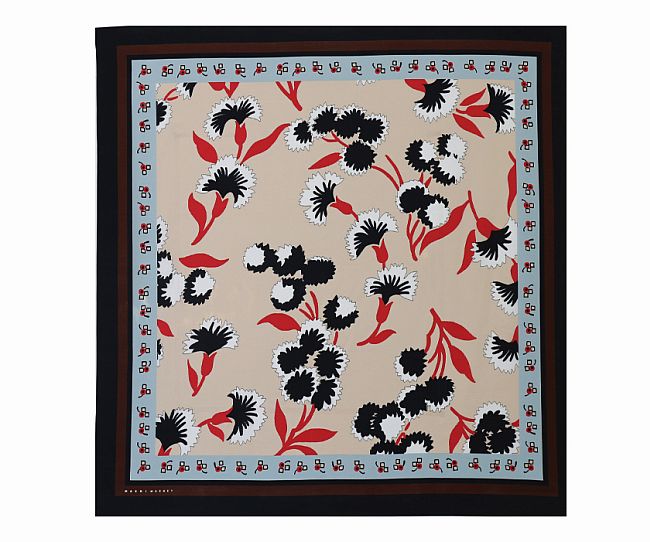 フロシキスカーフ“BLACK FLOWER" ￥7,500