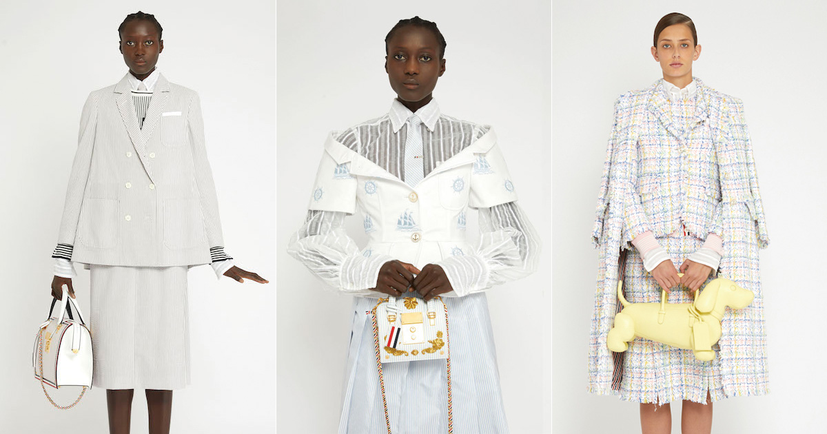 Thom Browne」軽やかなシアサッカーが主役の2020年春夏コレクション