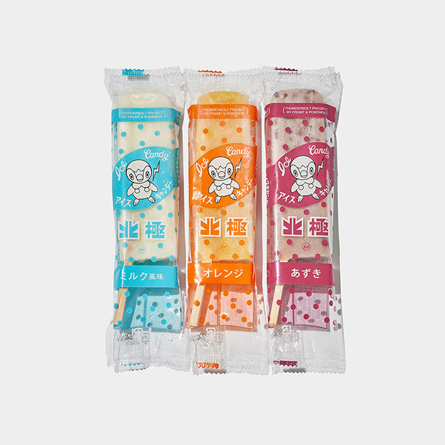 北極ICE CANDY POCHAMA（ミルク風味、オレンジ、あずき） 各¥275 ⁡※テイクアウト販売
