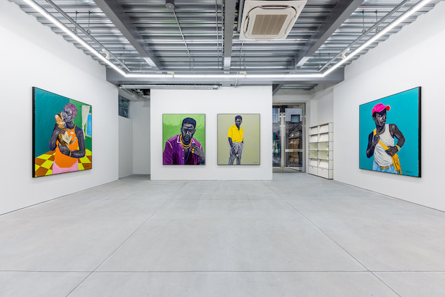 Installation view of Wahab Saheed’s exhibition “SOME DAYS ARE DIAMOND,” NANZUKA UNDERGROUND, 2021　©Wahab Saheed, courtesy of Nanzuka