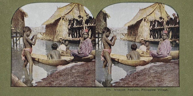 『ヴィサヤ族、フィリピン村（セントルイス万国博覧会）』1904年、個人蔵