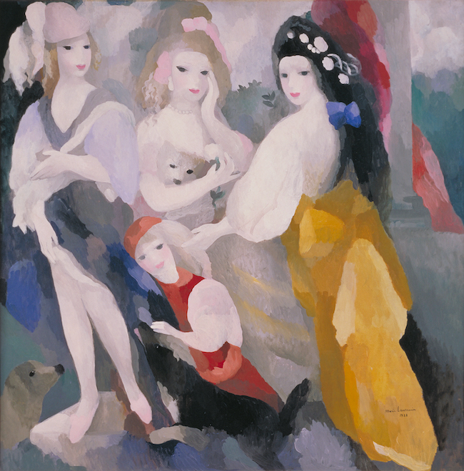 マリー・ローランサン『プリンセス達』 1928年、大阪中之島美術館
