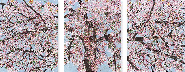 『生命の桜』（2019年）個人蔵　Photographed by Prudence Cuming Associates Ltd © Damien Hirst and Science Ltd. All rights reserved, DACS 2022