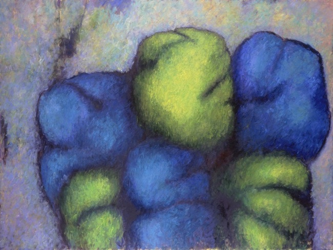 辰野登恵子「無題 97-4」1997 年 カンヴァスに油彩 218 x 291cm