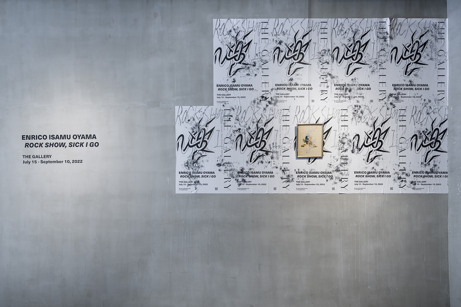 Enrico Isamu Oyama, "Rock Show, Sick I Go" installation view at THE GALLERY, ©Enrico Isamu Oyama, Photo by GION