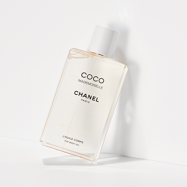 ココ マドモアゼル ザ ボディ オイル 200ml ￥11,000（9月9日発売）／Chanel（シャネル カスタマーケア）
