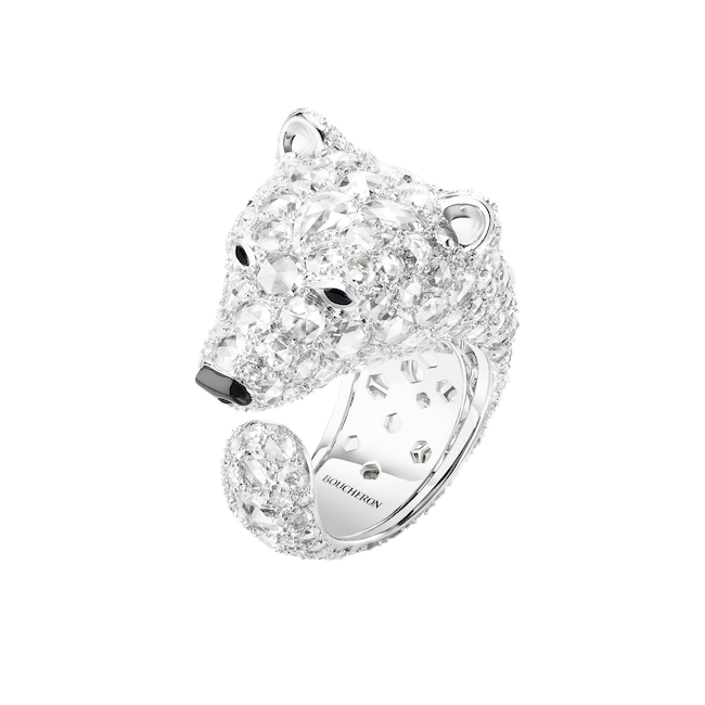 「ウルス ポレール リング」（WG×ブラックサファイア×ダイヤモンド）￥29,832,000（予定価格）