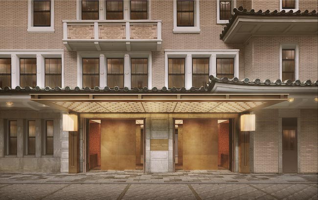 帝国ホテル 京都における新規ホテルの正面玄関部分完成イメージ　© New Material Research Laboratory