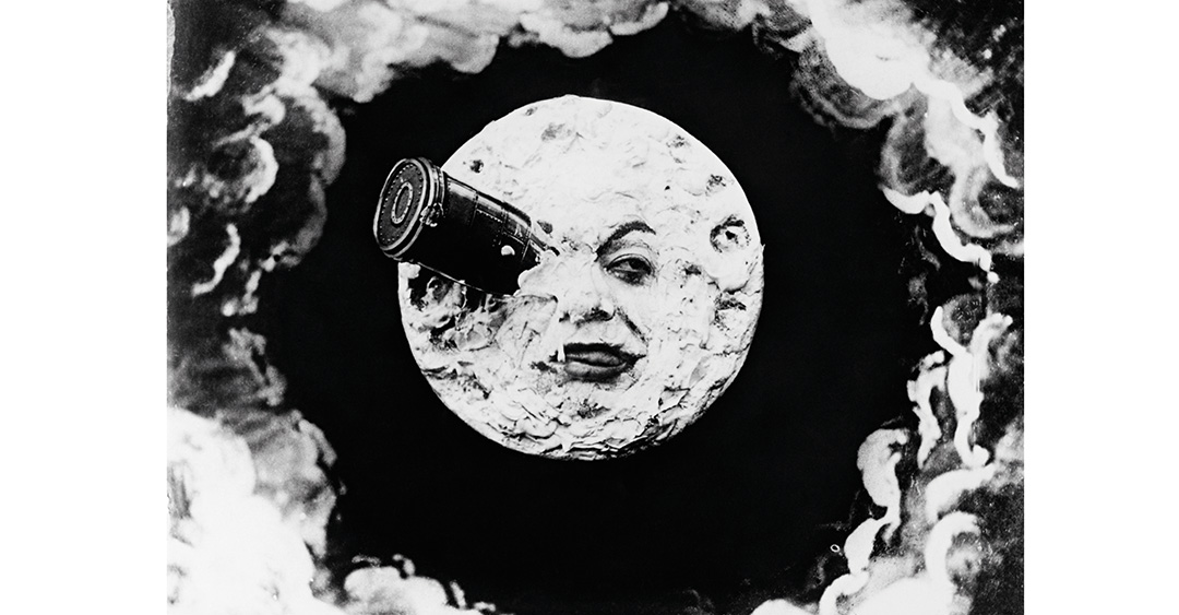 月 『月世界旅行』（1902） Photos：Aflo