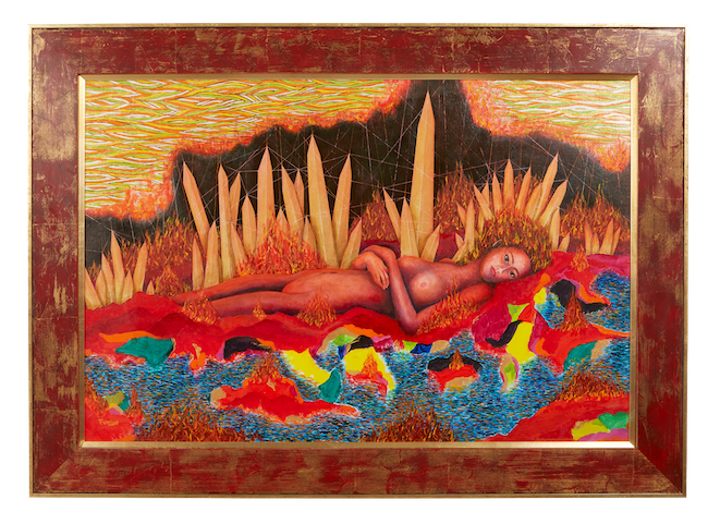 「ペレの洞窟」藤井フミヤ（2022年/油彩、キャンバス/61×91cm）