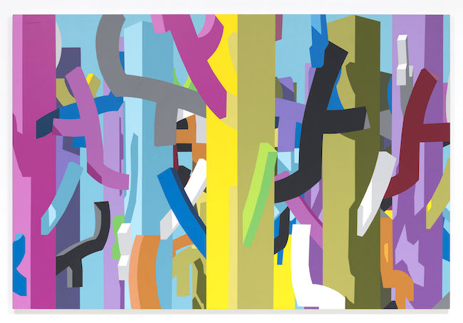 原田郁 “color trees 2023 #006” 1303x1940mm acrylic on canvas
