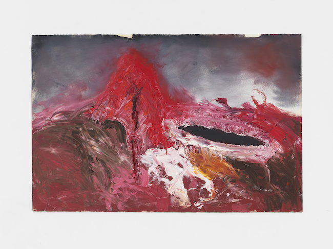 Anish Kapoor, Untitled, 2021, Oil on paper, 66 x 101 cm ©Anish Kapoor. All rights reserved JASPAR, 2023