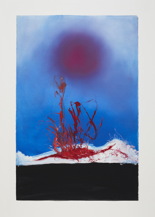 Anish Kapoor, Untitled, 2022, Gouache on paper, 101 x 66 cm ©Anish Kapoor. All rights reserved JASPAR, 2023