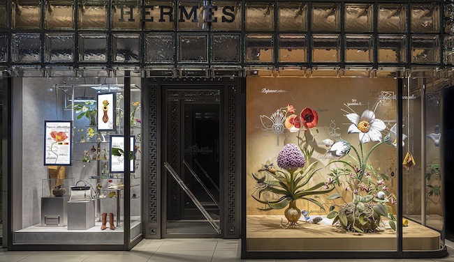 © Photo by Satoshi Asakawa / Courtesy of Hermès Japon Created for Hermès Maison Ginza windows, Winter 2023