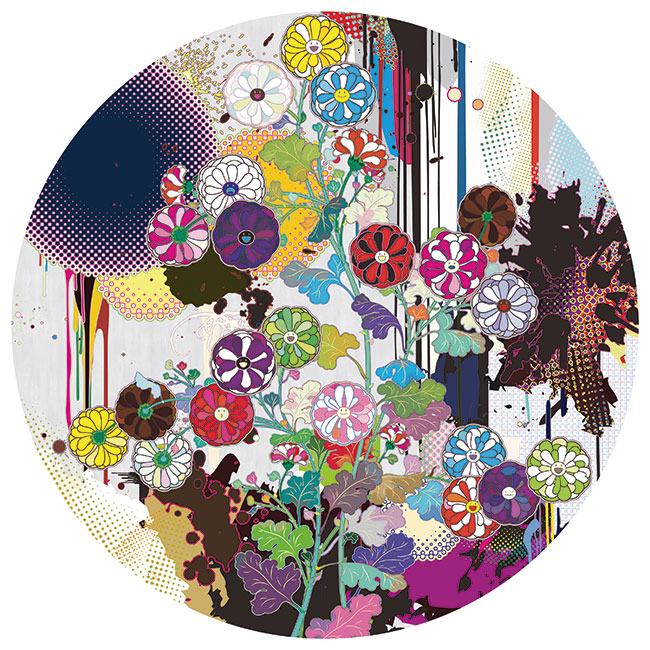 『琳派のお花と抽象的図像』（参考画像）2023年　Ⓒ2023 Takashi Murakami/Kaikai Kiki Co., Ltd. All Rights Reserved.
