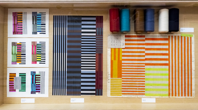 『カラープレート』の制作資料　展示風景：「Sudo Reiko: Making NUNO Textiles」CHAT（Centre for Heritage, Arts and Textile）Hong Kong、2019-2020 ©CHAT(Centre for Heritage, Arts and Textile)Hong Kong
