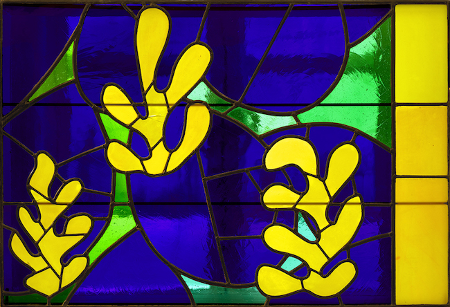 アンリ・マティス《ステンドグラス、「生命の木」のための習作》1950年　ステンドグラス　62.3×91.5×2cm　 ニース市マティス美術館蔵　©Succession H. Matisse　Photo: François Fernandez