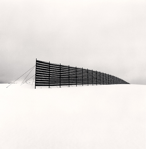 Snow Fence, Shosanbetsu, Hokkaido 2004 ©Michael Kenna