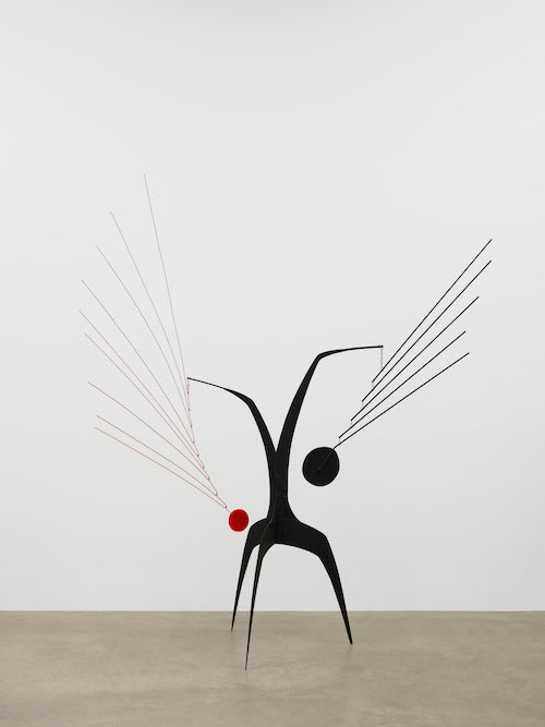 Un effet du japonais, 1941, Sheet metal, wire, rod, and paint, 203.2 × 203.2 × 121.9 cm. 