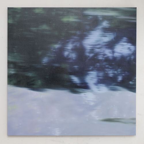 山口幸士『Untitled』 2024年 Oil on linen 100 x 100 cm