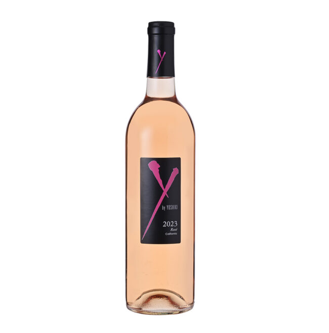 Y by YOSHIKI Rosé California 2023　¥5,500　アペレーション／カリフォルニア　品種／バルベラ、ピノ・ノワール等　アルコール度／13.0%