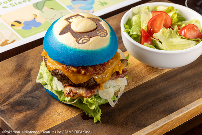 カビゴン バーガーセット　¥6,600（サービス料15％別）※1日10食限定