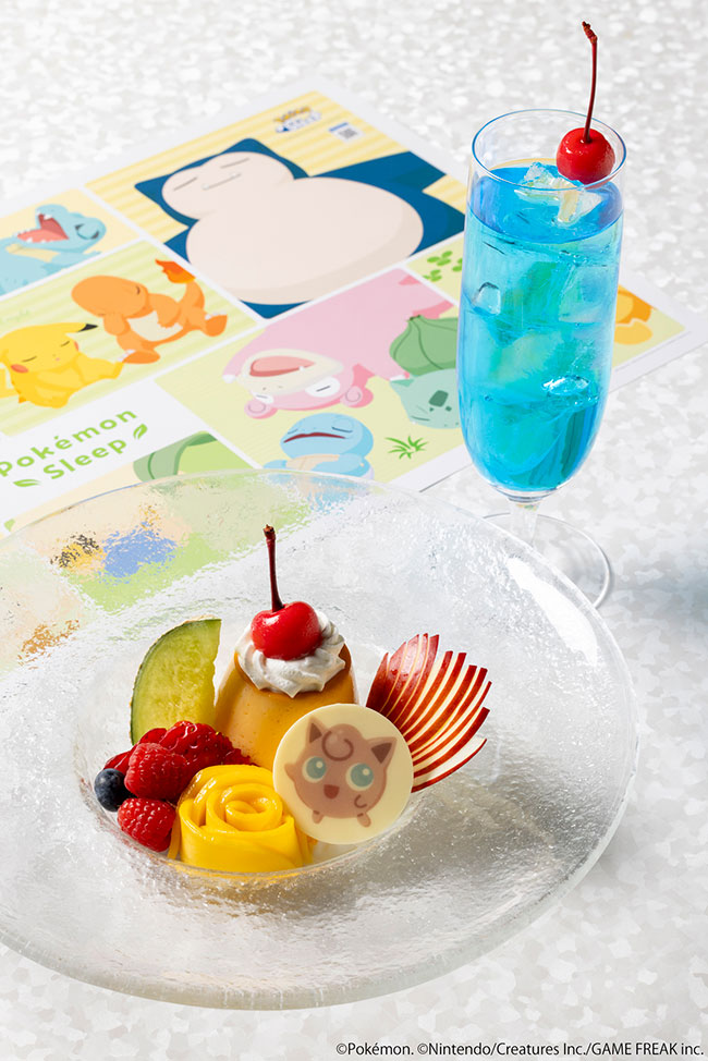 プリンと季節のフルーツのプリンアラモード セット ¥3,520　※1日20食限定