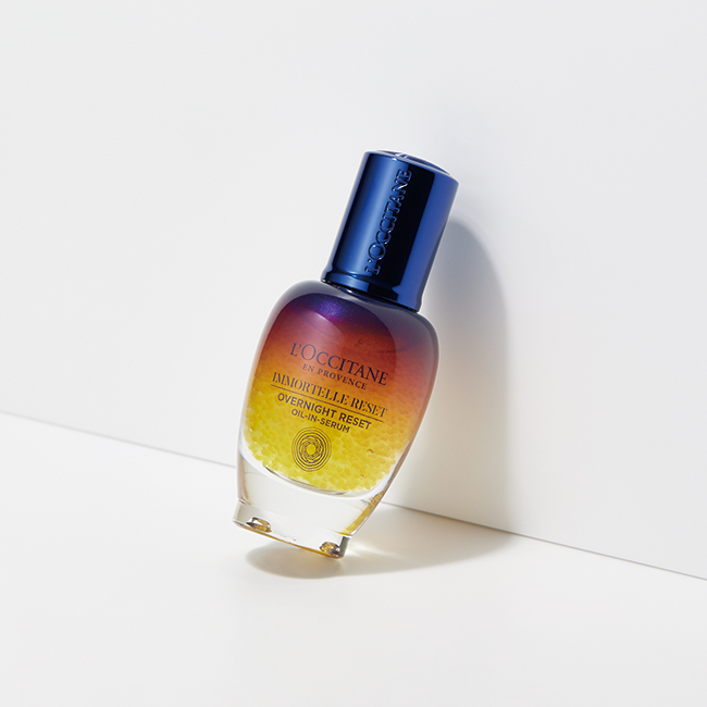 イモーテル オーバーナイトリセットセラム 30ml ￥9,790（10月2日発売）／L’Occitane（ロクシタンジャポン）