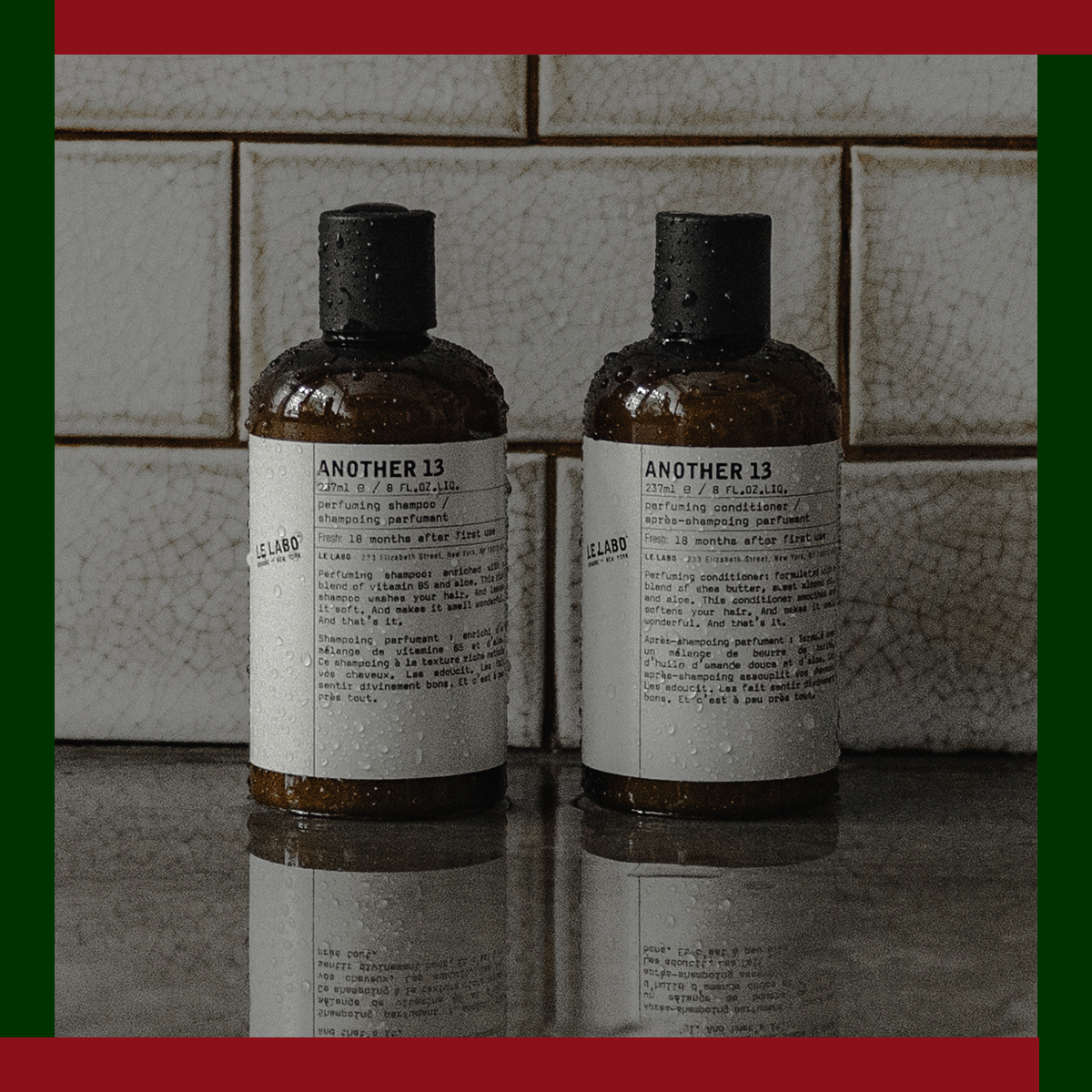 ANOTHER 13 パフューミング シャンプー＆コンディショナー 237ml 各￥8,250／LE LABO（ル ラボお客様相談室 0570-003-770 https://www.lelabofragrances.jp/）