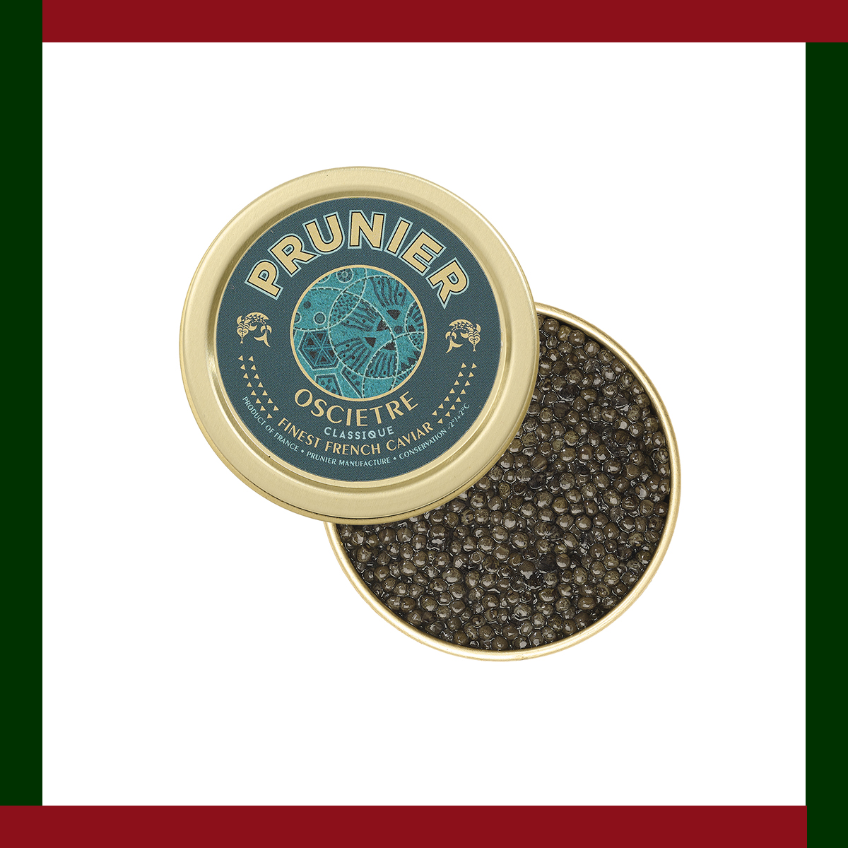 プルニエキャビア オシェトラ クラシック30g ¥20,412／CAVIAR HOUSE&PRUNIER（キャビアハウス＆プルニエ https://prunier-caviar.com/）