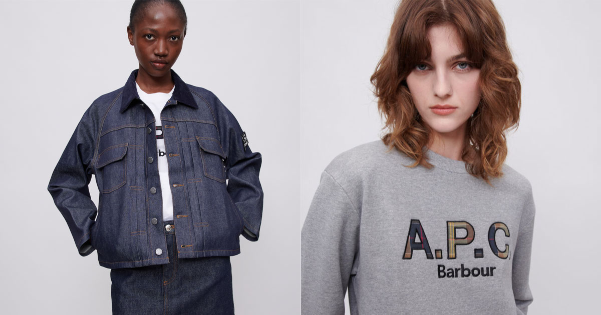 A.P.C.」×「Barbour」のカプセルコレクション。名作をアレンジした