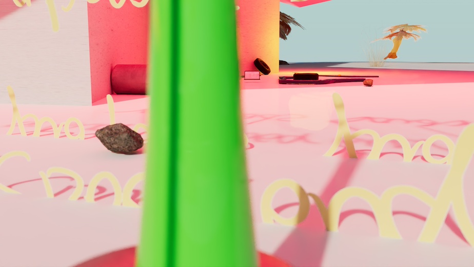 藤倉麻子『明るい駐車場のポール』(2023年) © Asako Fujikura