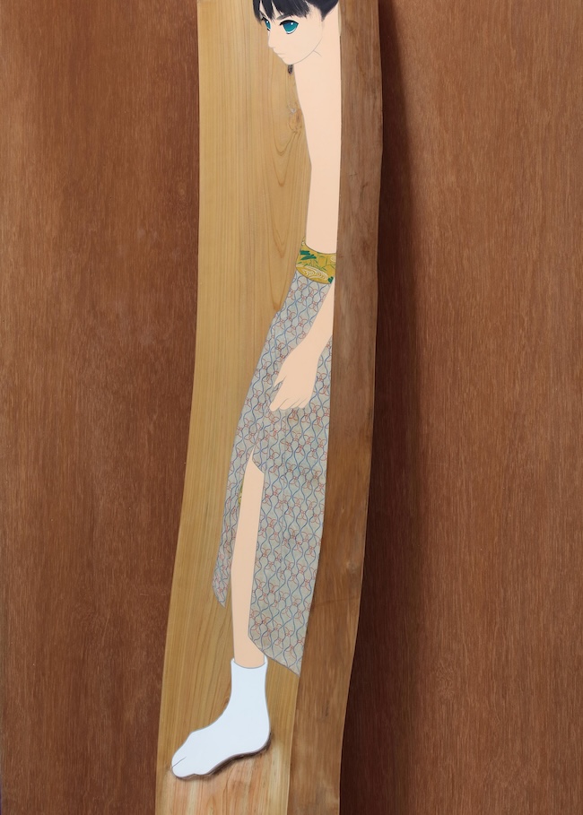 『知る波の浜』（部分）　(2025年) photo : 宮島径　©ai yamaguchi ・ ninyu works Courtesy of Mizuma Art Gallery