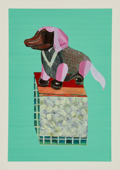 審査員特別賞(日比野克彦)/わんちゃ『箱に乗るイヌ』