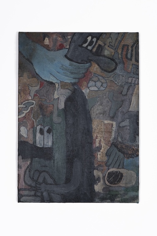 DIEGO, Living in the corner, 2024 Acrylic, aerosol on canvas, 42.5 x 30 x 4.5 cm Photo: Riko Takagi