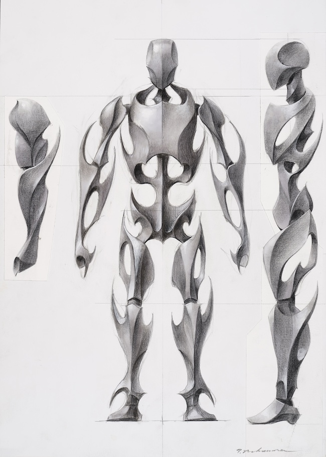 中村哲也 「次雄」 ドローイング (2025年) © Tetsuya Nakamura. Courtesy of NANZUKA