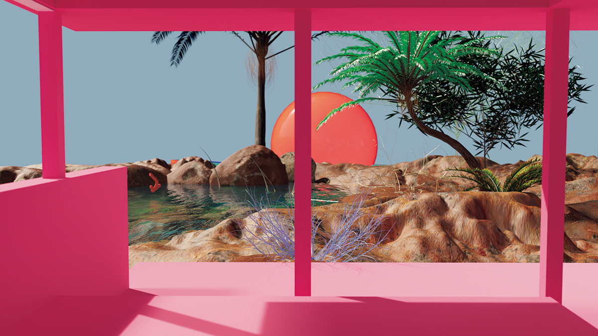 『Fixing Garden』映像、図面、資料（2022年）庭の制作を通じてフィクショナルな風景の創造と実空間の回復を同時に試みるプロジェクト。© Asako Fujikura + Takahiro Ohmura