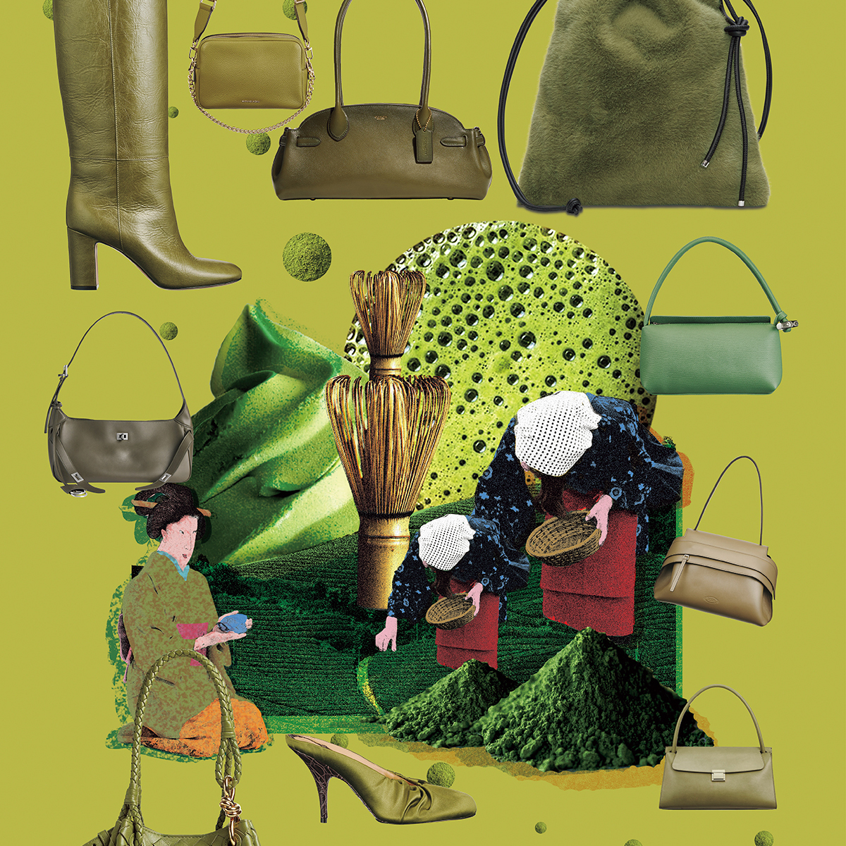 エンリッチな秋を彩るシューズ＆バッグ vol.4 「matcha」 | Numero TOKYO