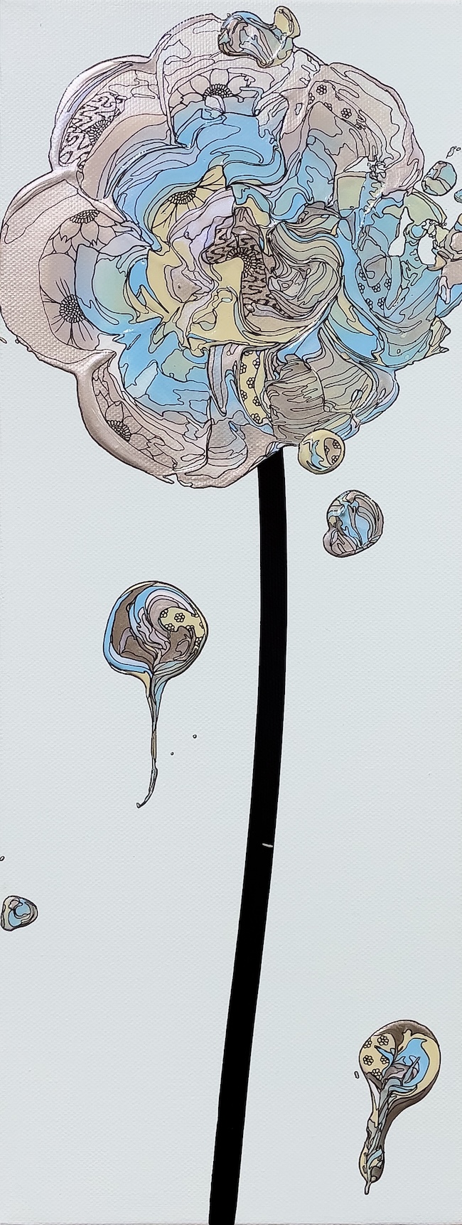 奥田雄太 絵画 Abstract Bouquet 花 サイン入り原画 アート アート