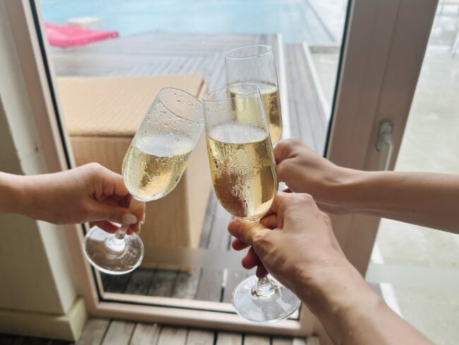 昼からシャンパーニュ三昧