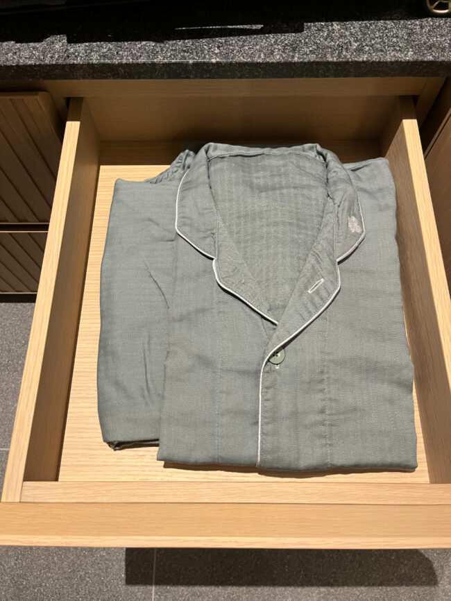 着心地のいいパジャマ。