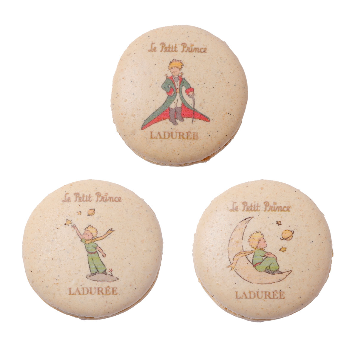 プリントマカロン“星の王子さま” 1個¥540 2025年9月24日(水) 日本橋店にて先行発売 10月3日(金)ラデュレ全店にて発売