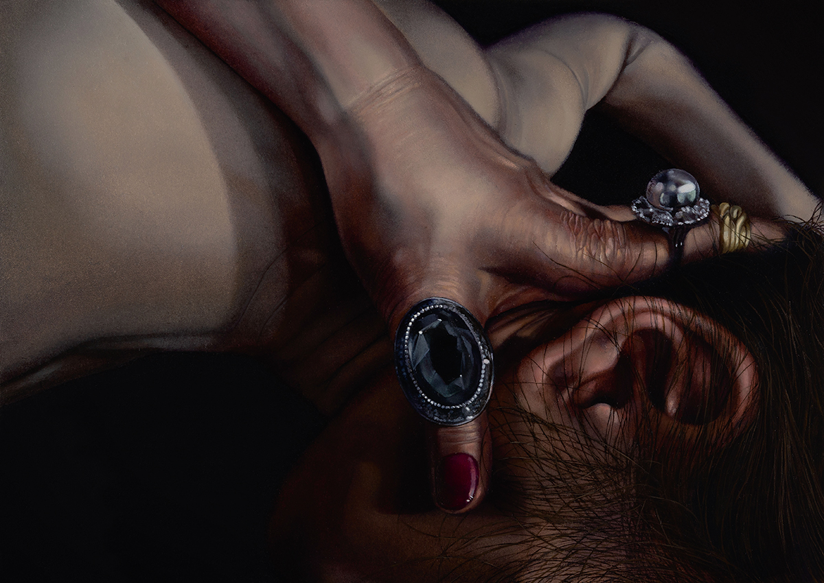 『イサク、あるいは彼女』油彩、パネル(2021年) Photo : Hikari Okawara