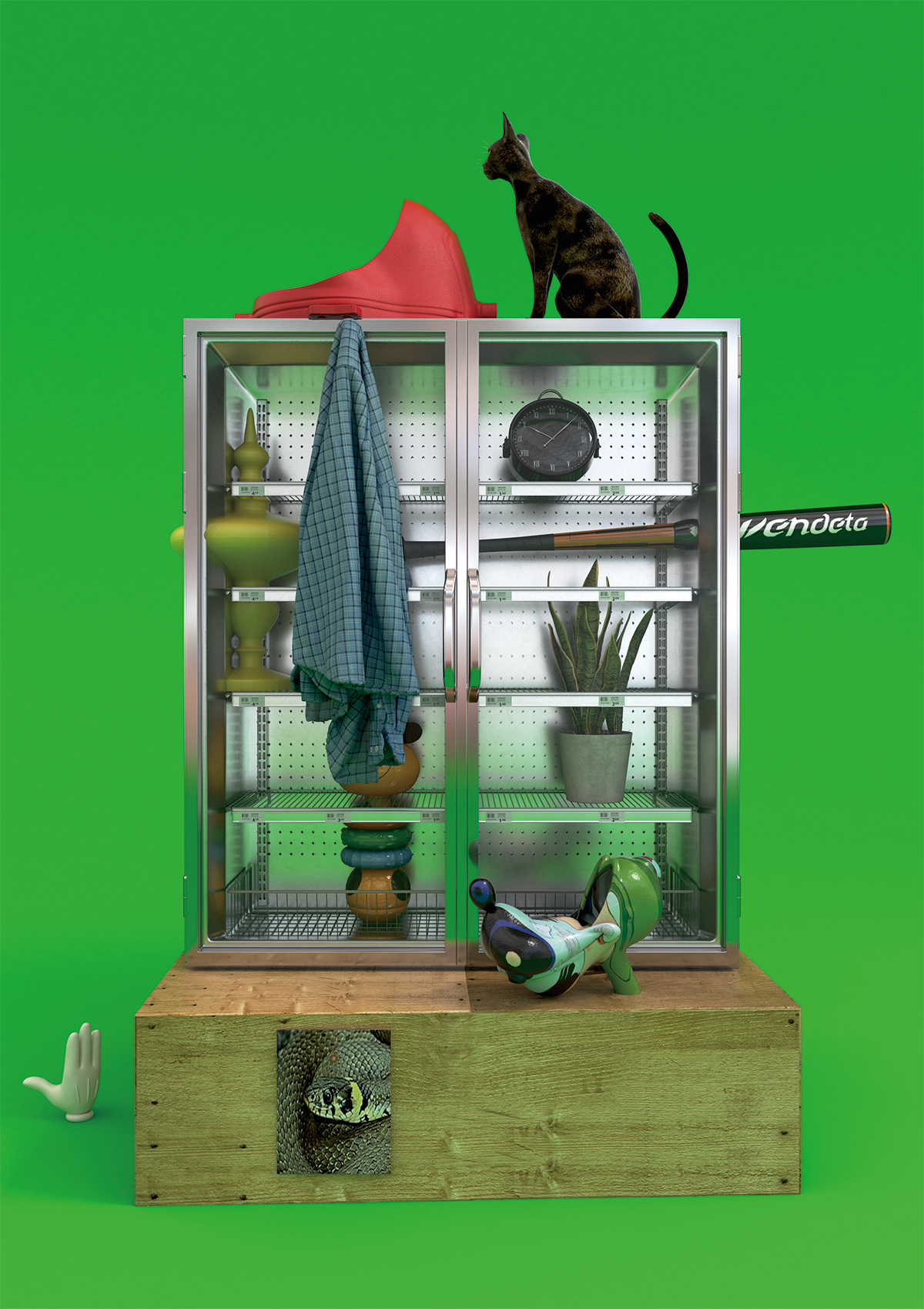 『Cat tower』ヴァーチャルオブジェクト(2020年)