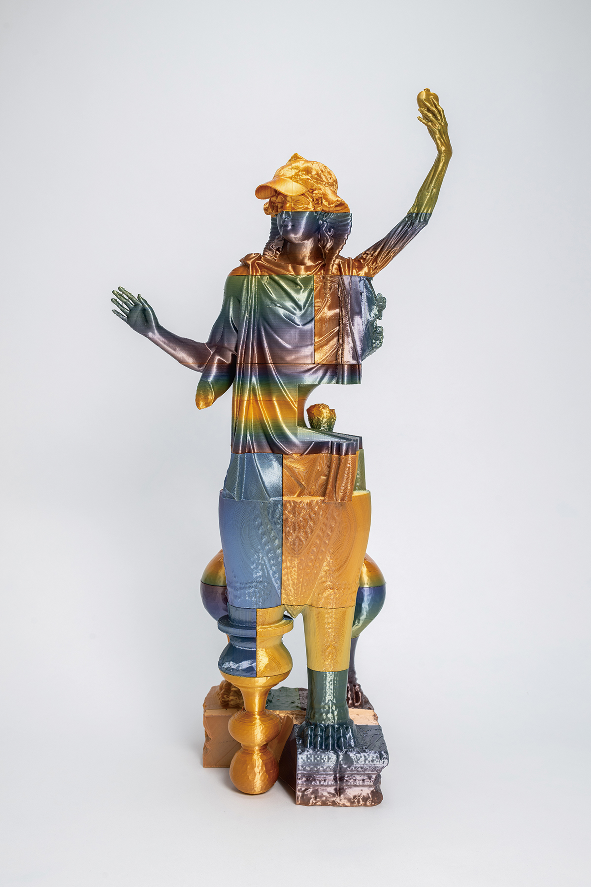 『十把一絡げ #1 (cap)』3Dプリント、PLAプラスチック(2023年) Photo : Kenji Aoki