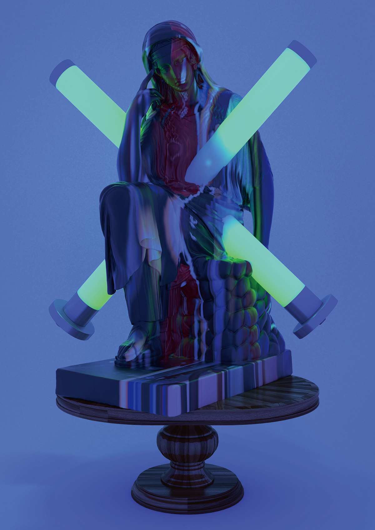 『Ouija #5 (Penelope)』デジタルシルバープリント、アルミ合金板(2018年)